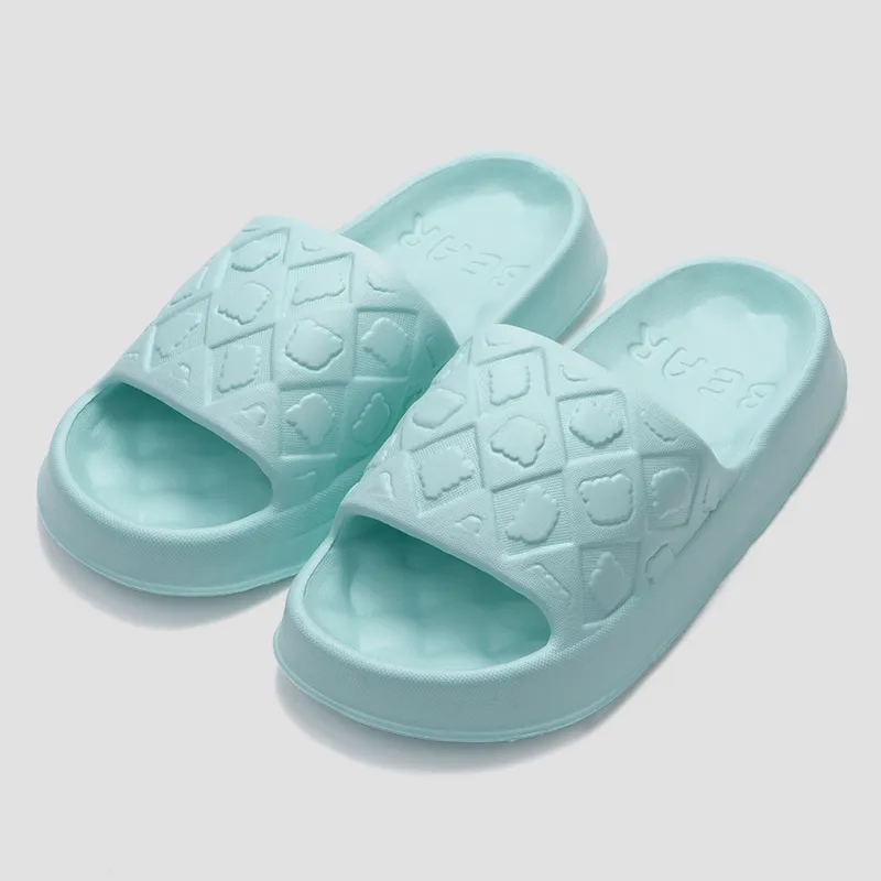 LATE TIME Minimalist Style Men's Summer Slippers, Indoor Home Bathing Couple Slippers, Unisex-8