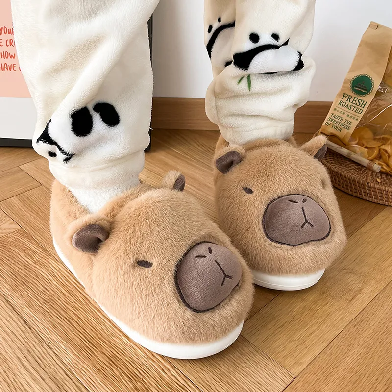 LATE TIME Cotton Slippers For Fall And Winter Indoor Home Warmth With Back Strap Unisex Home Slippers-5