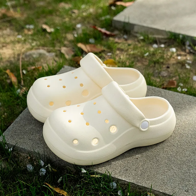 LATE TIME Clogs Solid Color Women's Summer, Breathable Classic And Versatile, Slippers-2