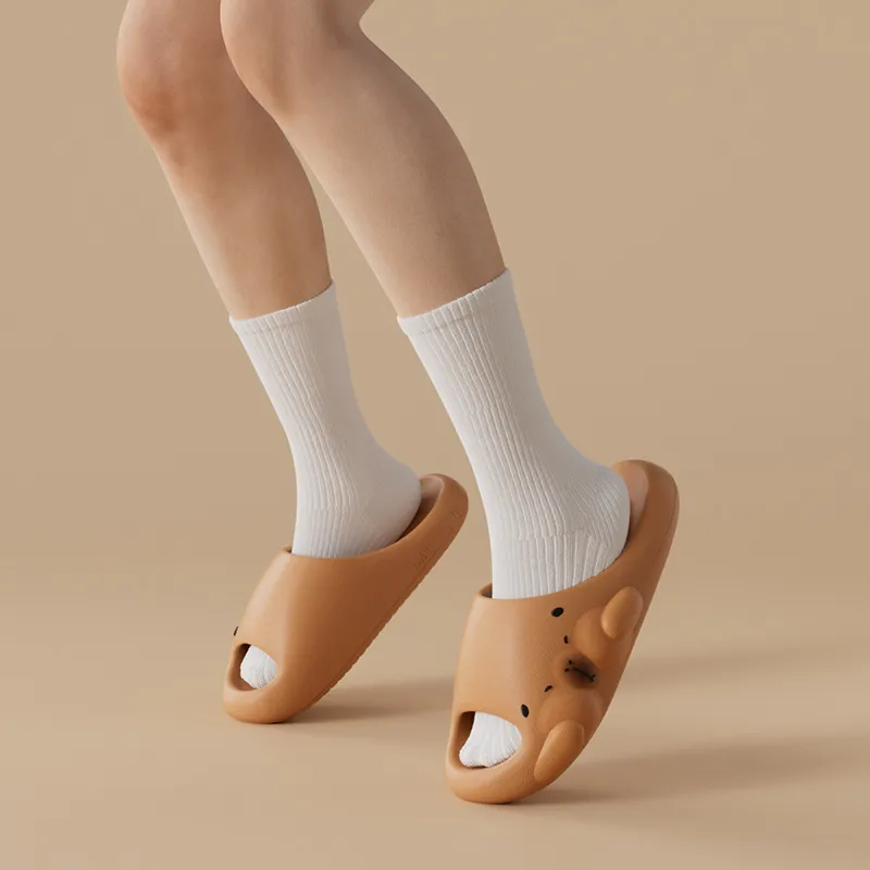 LATE TIME Capybara Summer EVA Platform Soft And Springy Indoor Home Bathing Couple Slippers Unisex-2