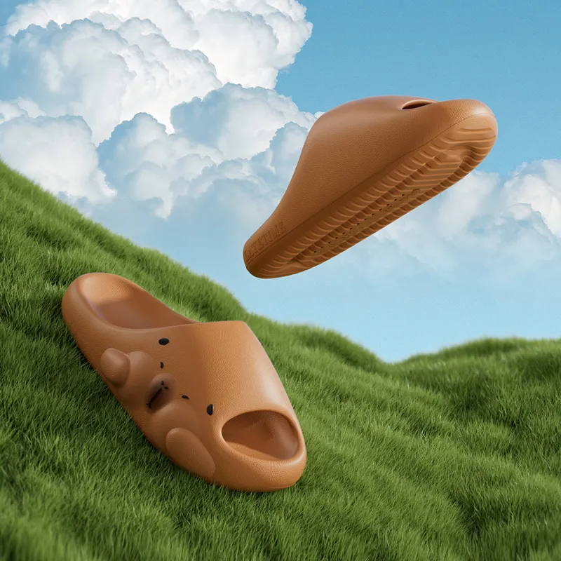 LATE TIME Capybara Summer EVA Platform Soft And Springy Indoor Home Bathing Couple Slippers Unisex-3