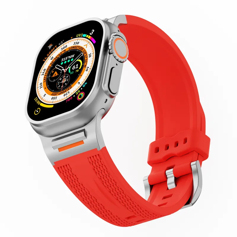 NCFCK Watch Band Apple Compatibility Silicone Material-17