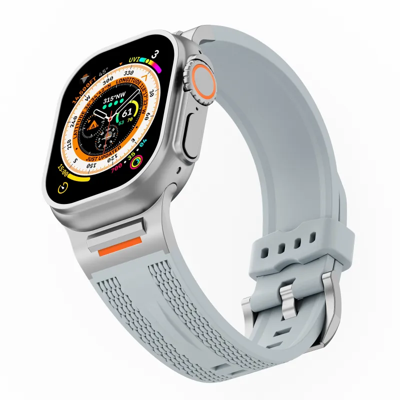 NCFCK Watch Band Apple Compatibility Silicone Material-8