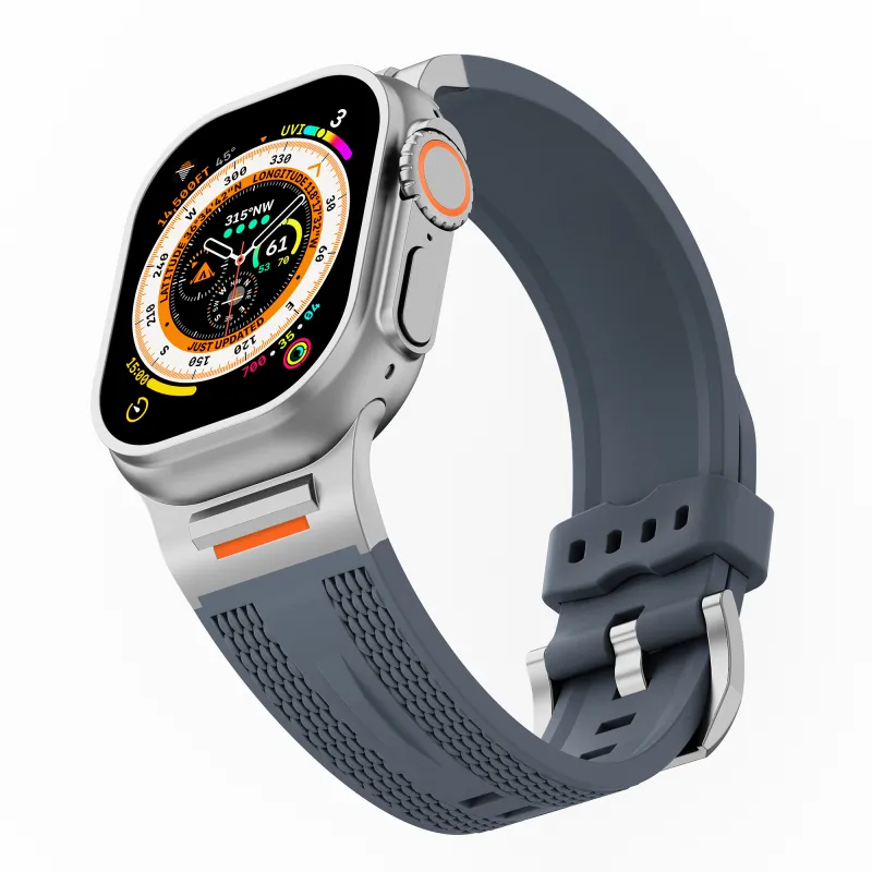 NCFCK Watch Band Apple Compatibility Silicone Material-14