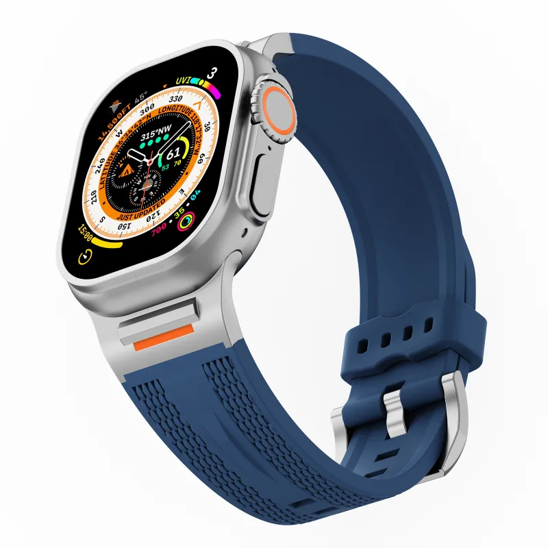 NCFCK Watch Band Apple Compatibility Silicone Material-35