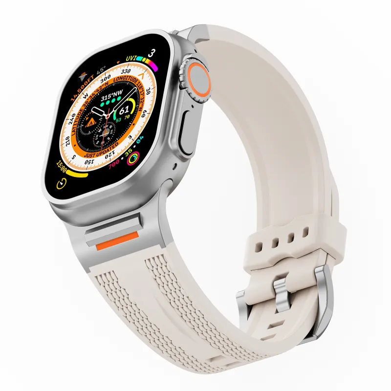 NCFCK Watch Band Apple Compatibility Silicone Material-11