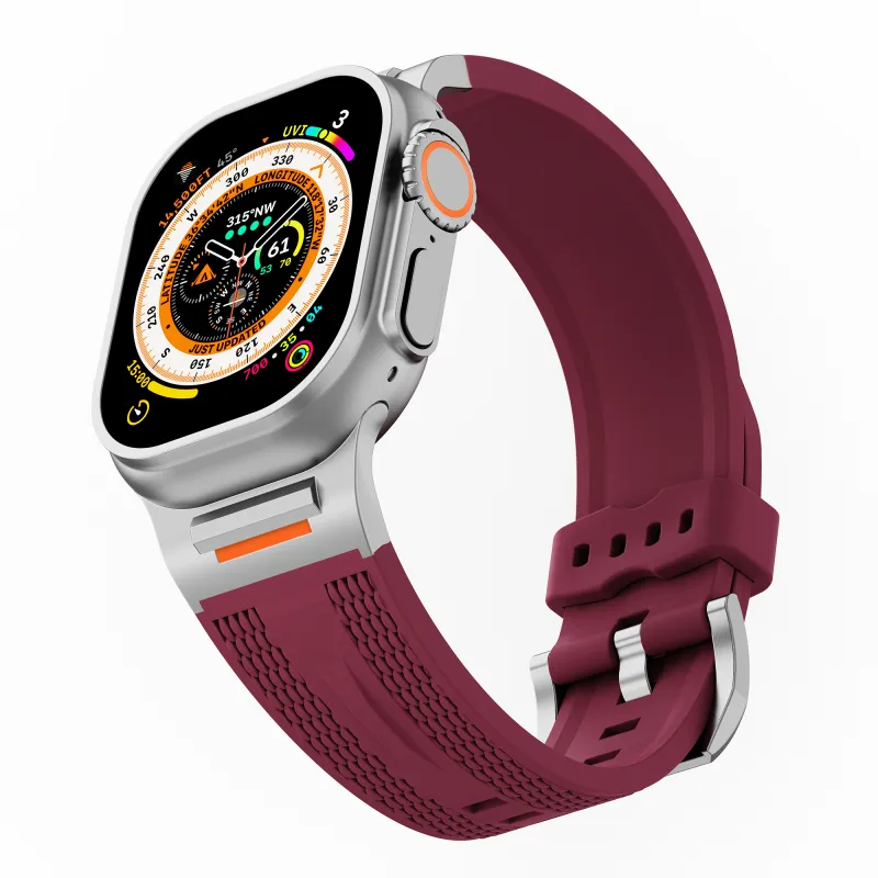 NCFCK Watch Band Apple Compatibility Silicone Material-2