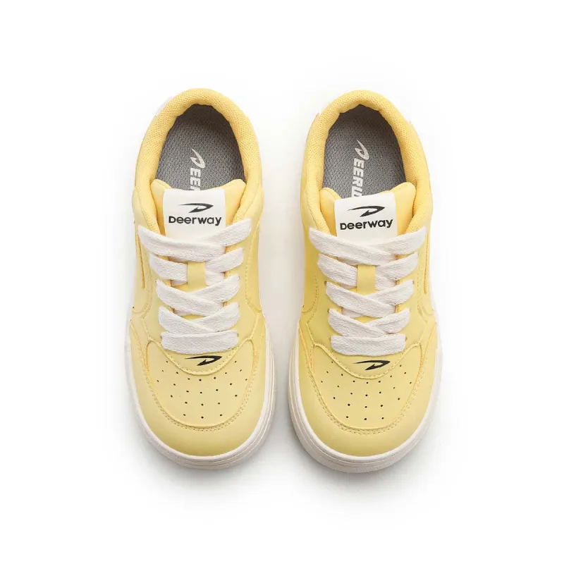 DEERWAY Wear resistant, Lightweight, Breathable, And Non slip. Low Top Casual Shoes Women's Yellow-3
