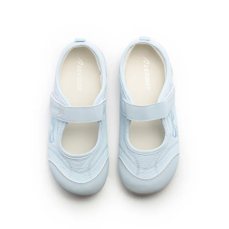 DEERWAY Height Increasing Abrasion Resistant Lightweight Breathable Slip Resistant Low Top Casual Shoes Women's Blue-3