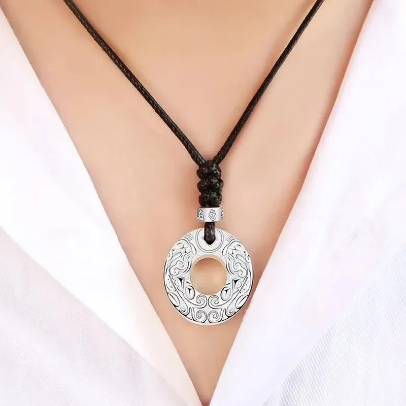 Brahmacharya 999 Fine Silver Necklaces Unisex-5