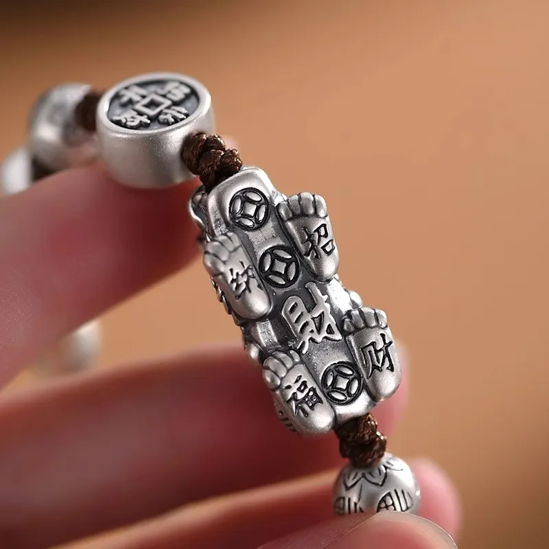 Brahmacharya 999 Fine Silver Bracelets Unisex-5