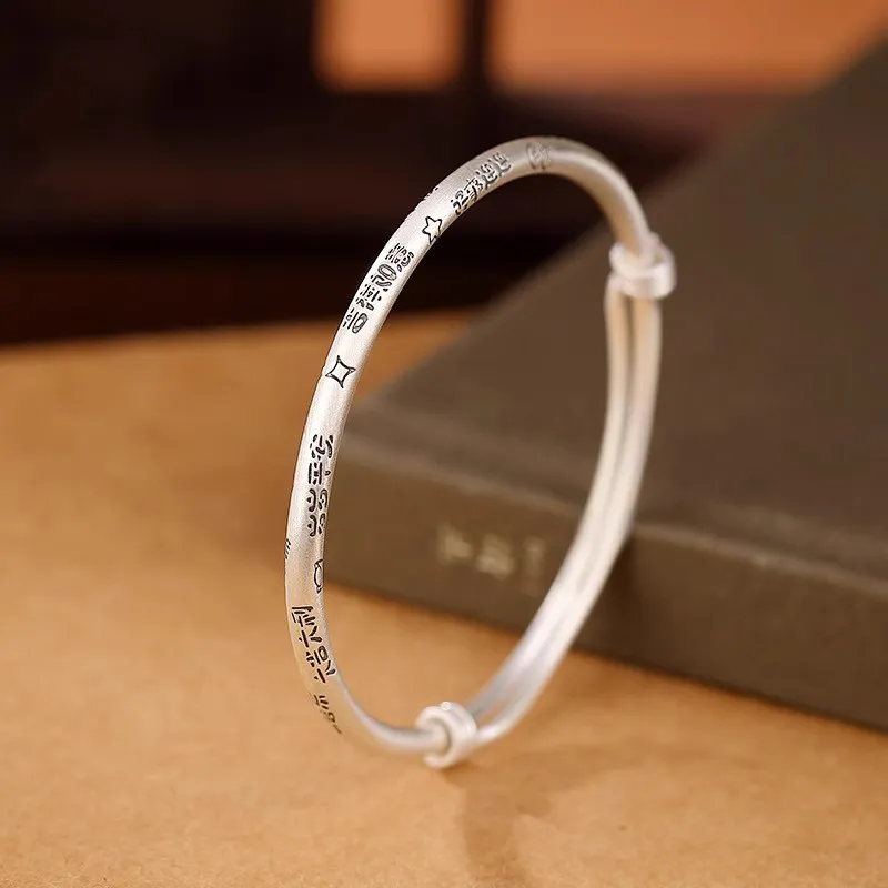 Brahmacharya 999 Fine Silver Bangles Women's-1