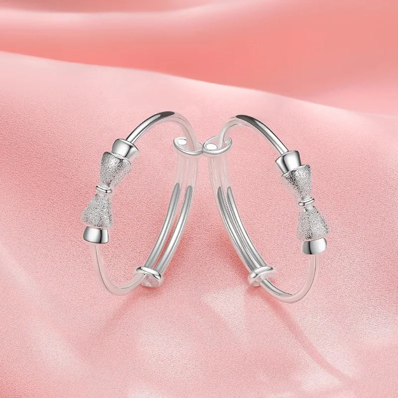 Brahmacharya 999 Fine Silver Bangles Kids'-2