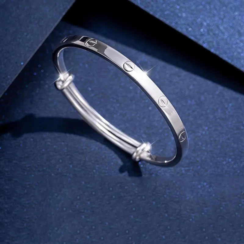 Brahmacharya 999 Fine Silver Bangles Women's-1