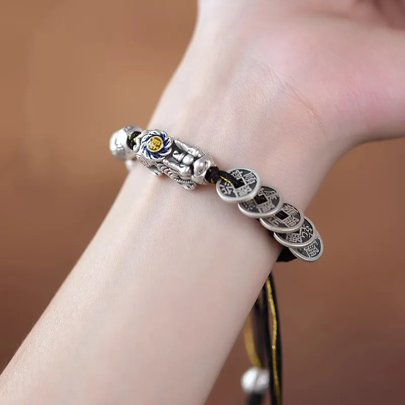 Brahmacharya 999 Fine Silver Bracelets Unisex-5