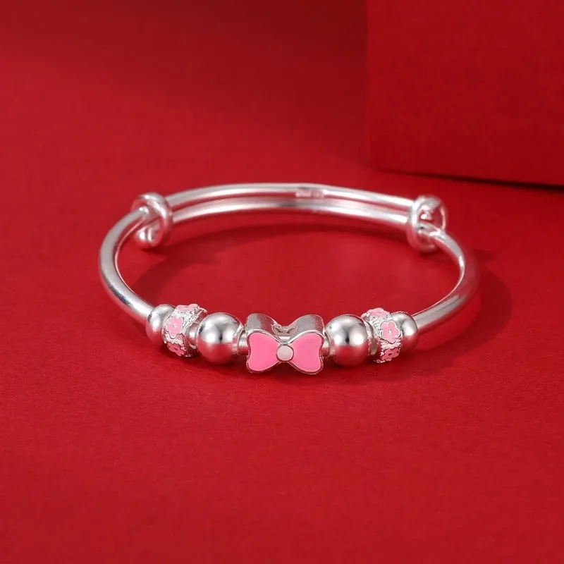 Brahmacharya 999 Fine Silver Bangles Kids'-3