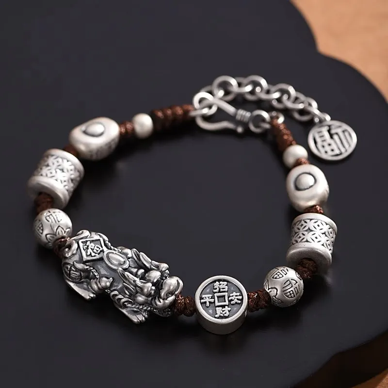 Brahmacharya 999 Fine Silver Bracelets Unisex-3