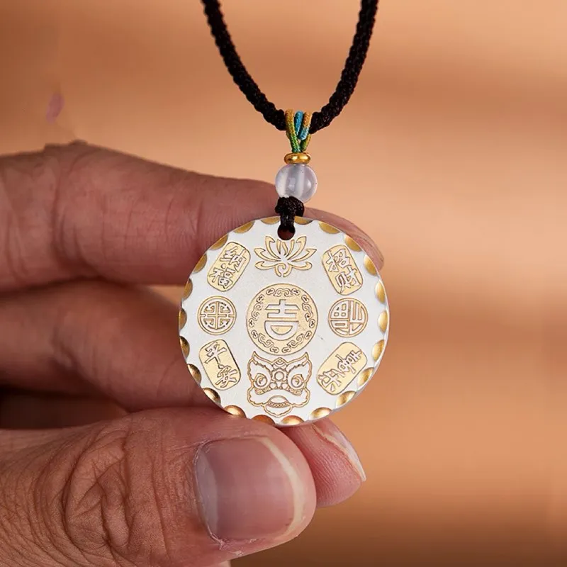 Brahmacharya 999 Fine Silver Necklaces Unisex-4