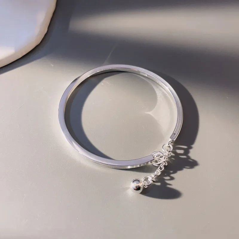 Brahmacharya 999 Fine Silver Bangles Women's-2