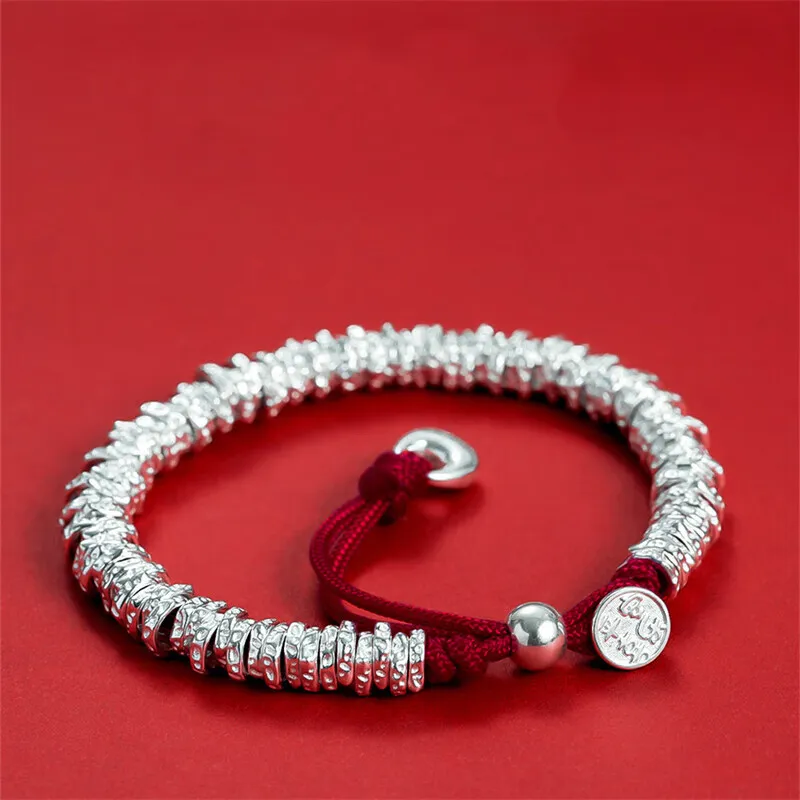 Brahmacharya 999 Fine Silver Wealth And Prosperity Bracelet Unisex-3