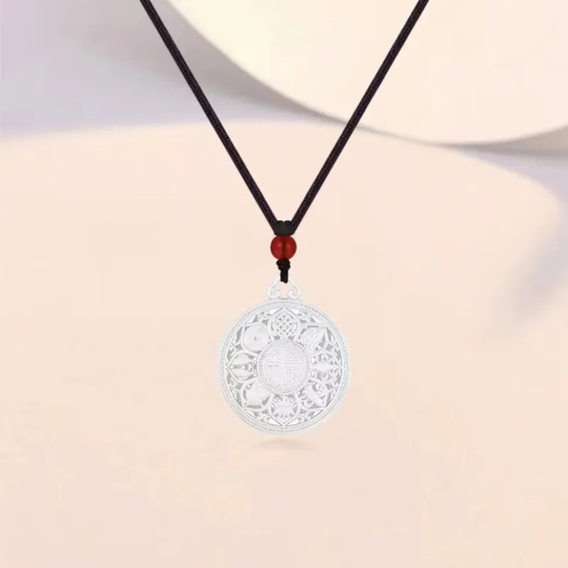 Brahmacharya 999 Fine Silver Necklaces Unisex-1