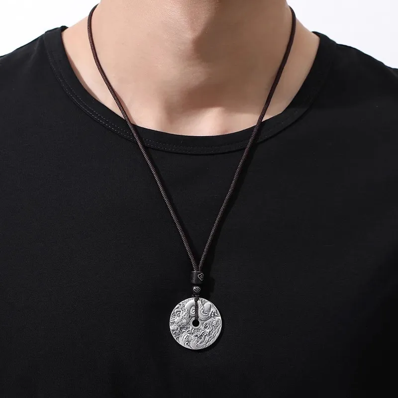 Brahmacharya 999 Fine Silver Pendants Unisex-4