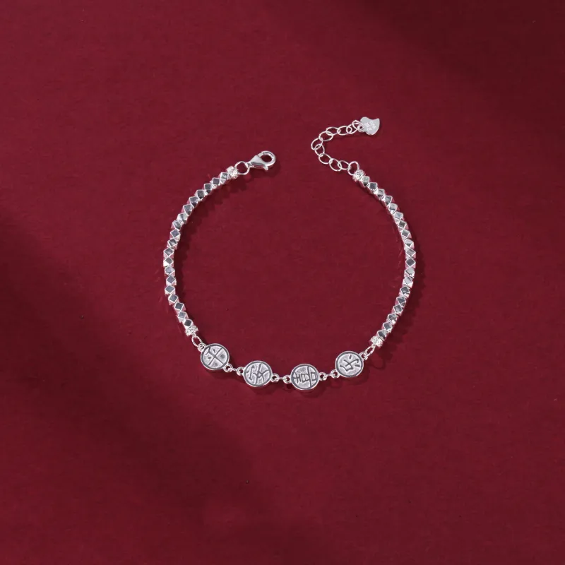 Brahmacharya 999 Fine Silver Bracelets Women's-1