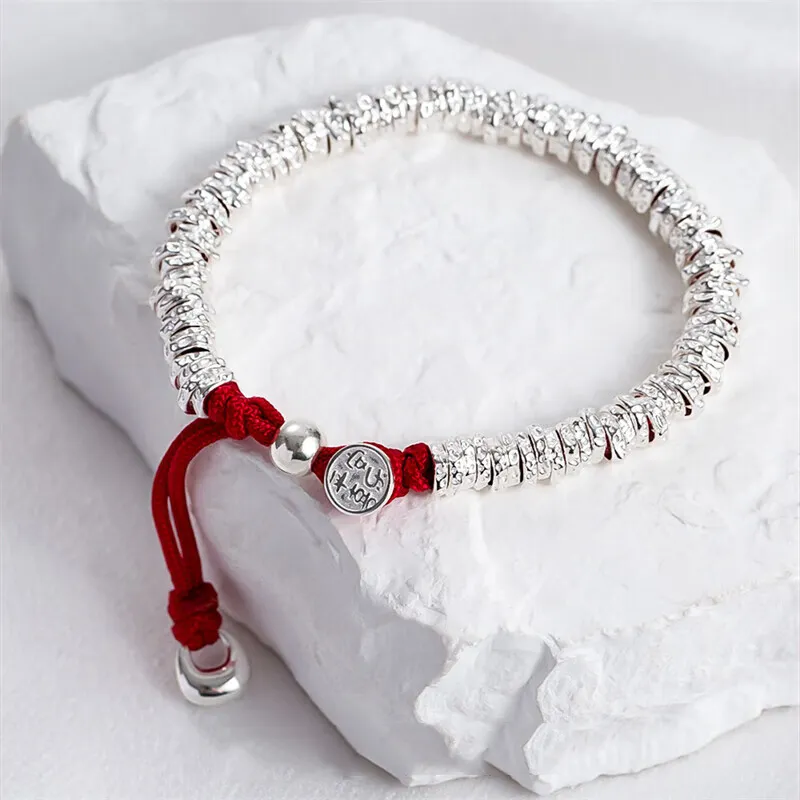 Brahmacharya 999 Fine Silver Wealth And Prosperity Bracelet Unisex-2