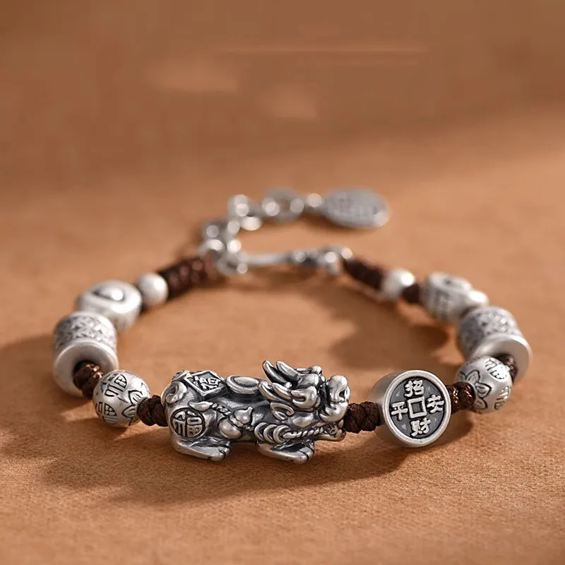 Brahmacharya 999 Fine Silver Bracelets Unisex-1