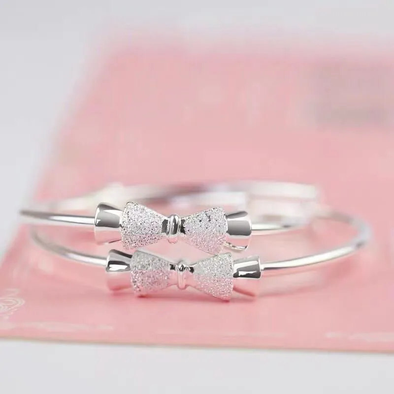 Brahmacharya 999 Fine Silver Bangles Kids'-1