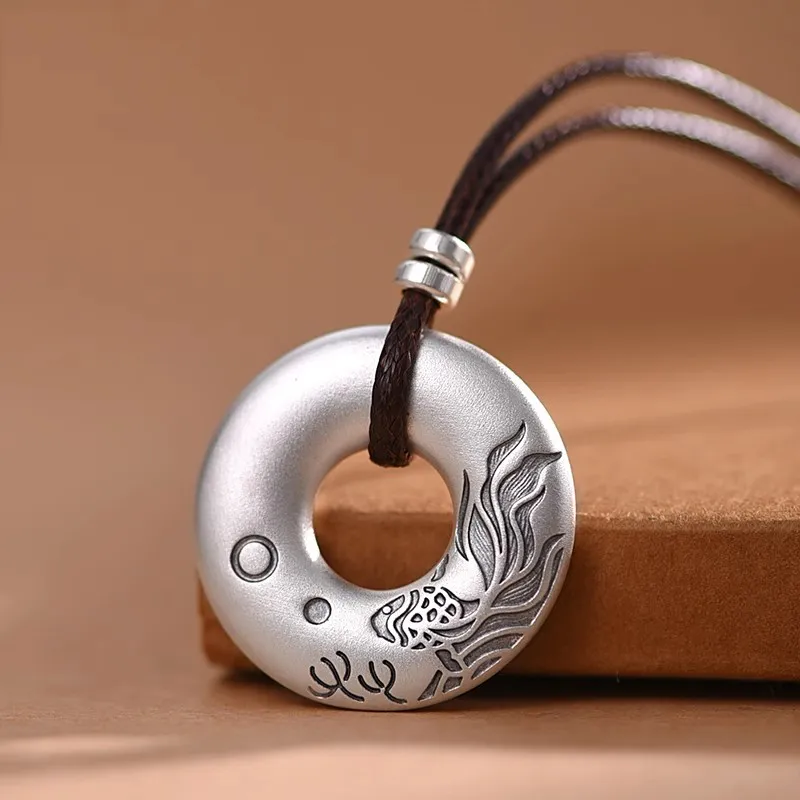 Brahmacharya 999 Fine Silver Necklaces Unisex-1
