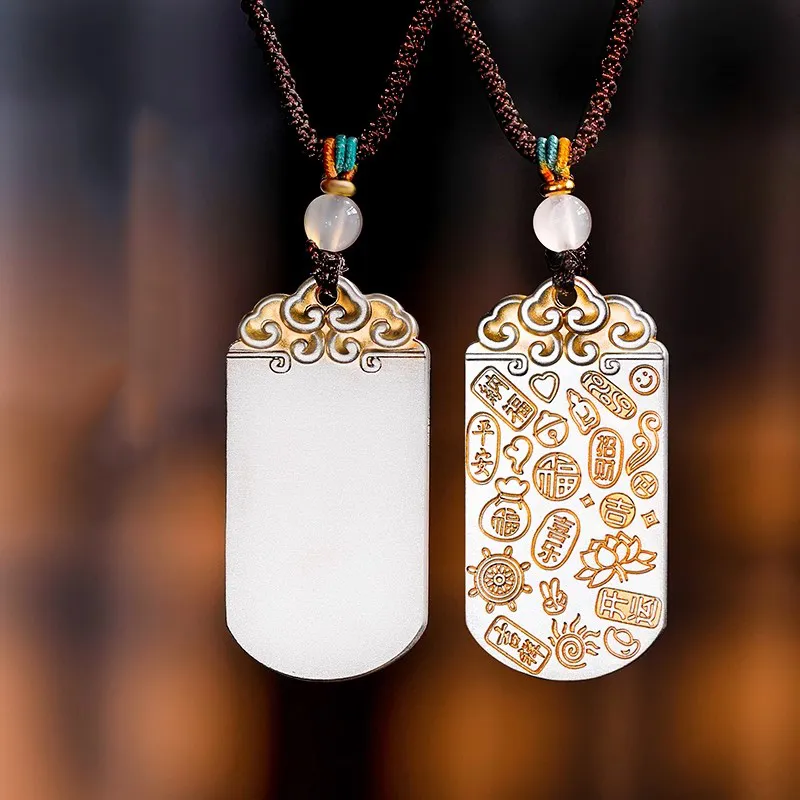 Brahmacharya 999 Fine Silver Pendants Unisex-0