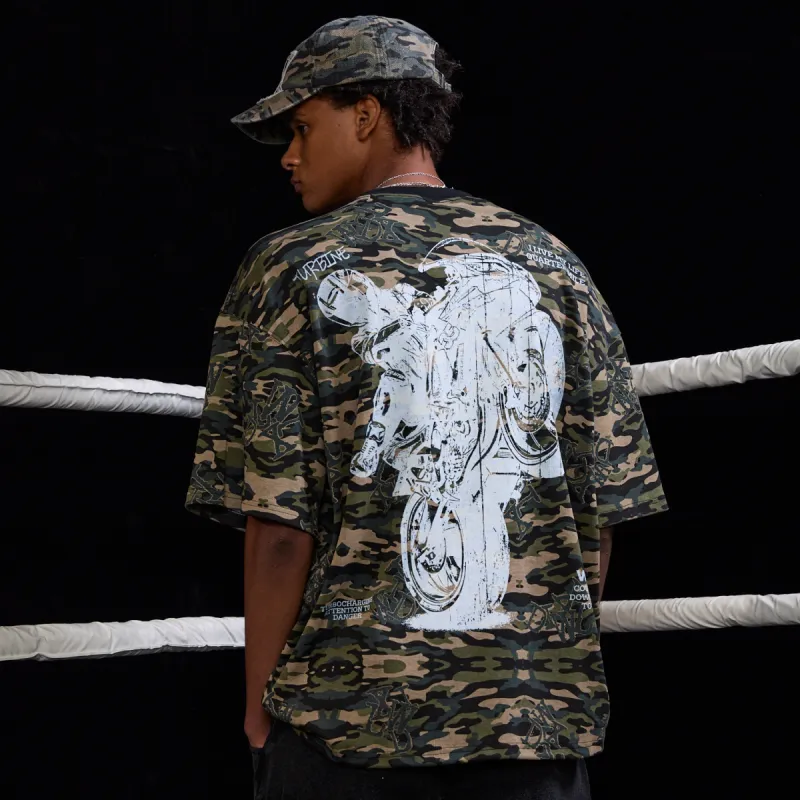 WILDX T Shirts Unisex Turbo Camouflage-5