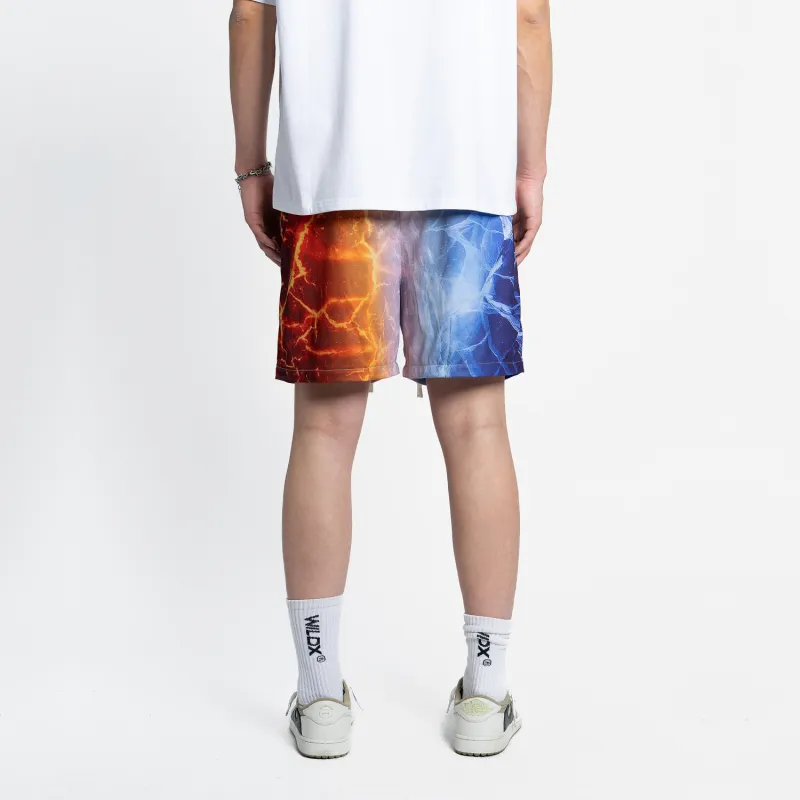 WILDX Casual Shorts Unisex Ice Flame-5