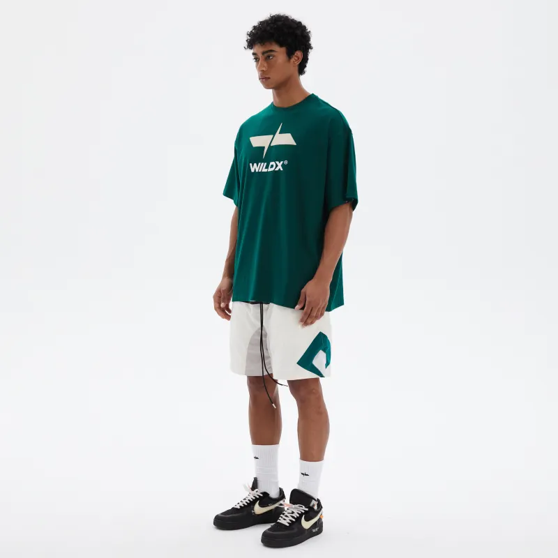 WILDX Summer Basic LOGO Short Sleeved T Shirts Unisex-22
