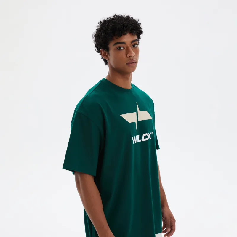 WILDX Summer Basic LOGO Short Sleeved T Shirts Unisex-21