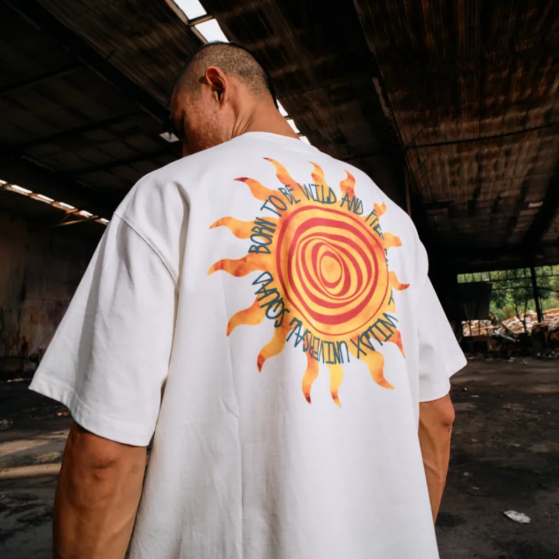 WILDX Summer Basic LOGO Short Sleeved T Shirts Unisex-57