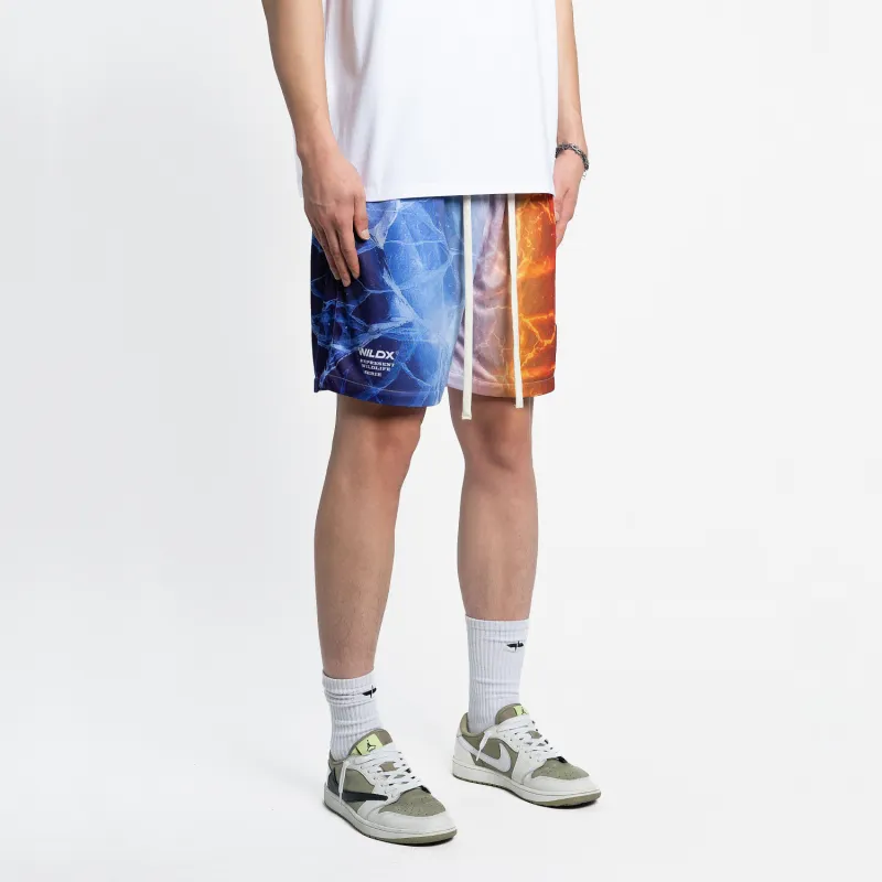 WILDX Casual Shorts Unisex Ice Flame-2