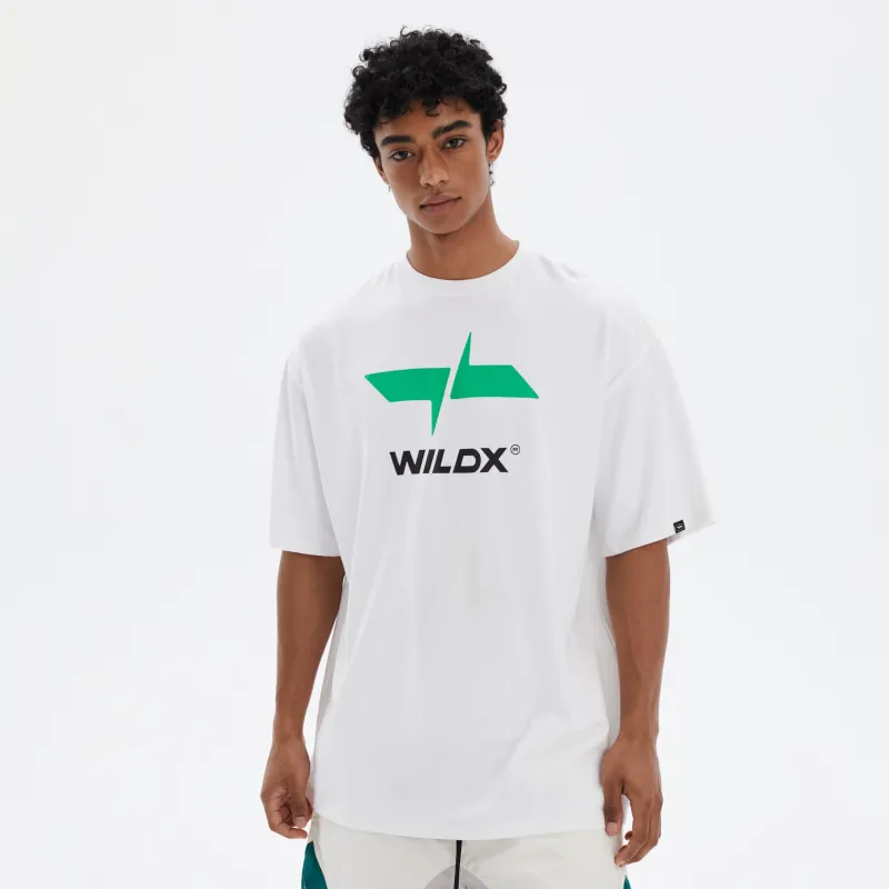 WILDX Summer Basic LOGO Short Sleeved T Shirts Unisex-3