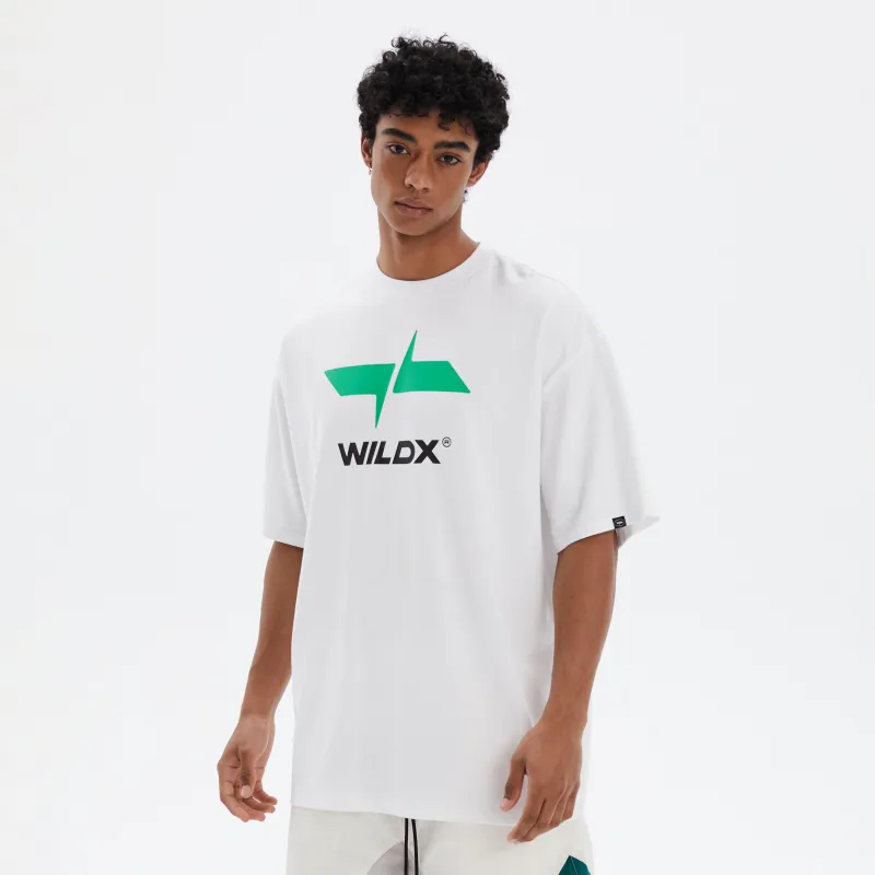 WILDX Summer Basic LOGO Short Sleeved T Shirts Unisex-4