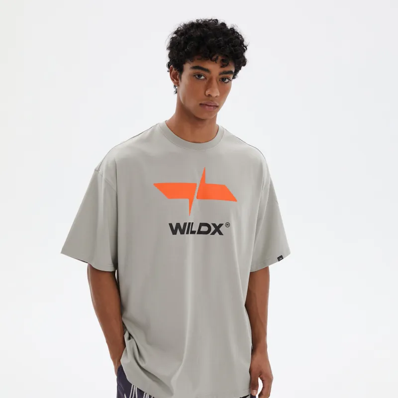 WILDX Summer Basic LOGO Short Sleeved T Shirts Unisex-10