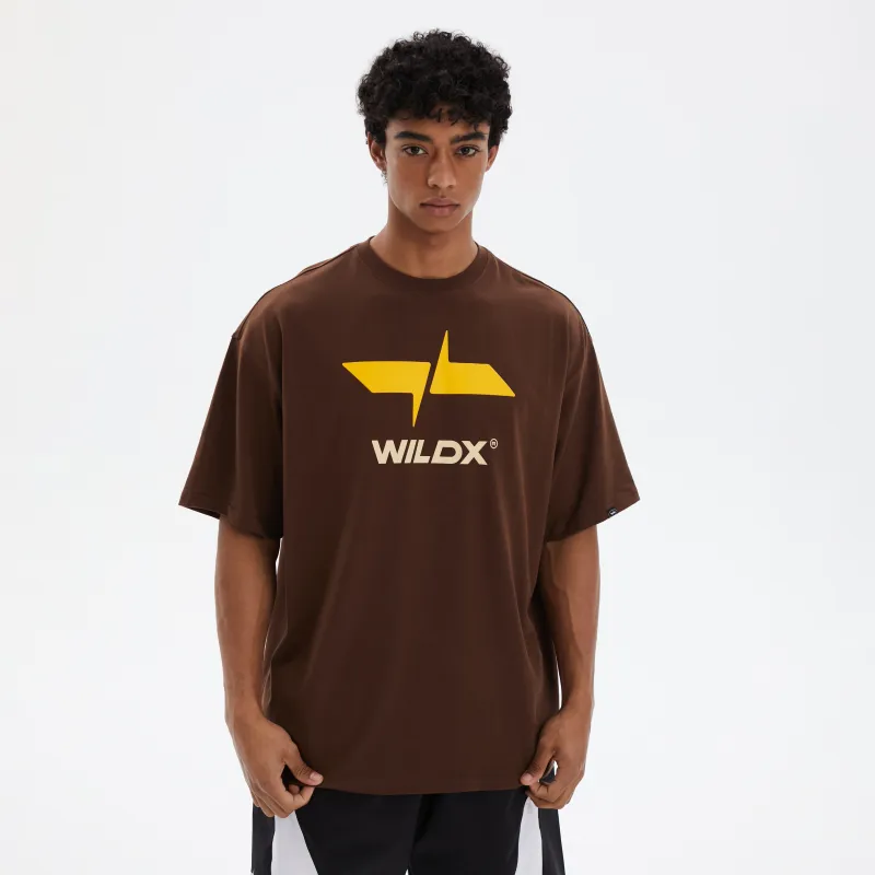 WILDX Summer Basic LOGO Short Sleeved T Shirts Unisex-27