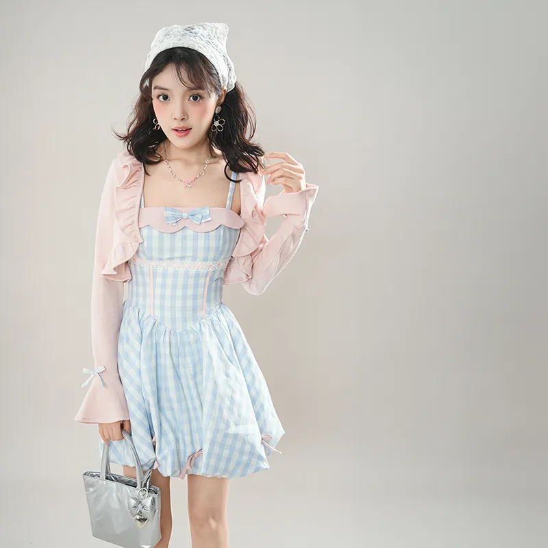 TENNE GIRL Slip Dresses Women's Blue-6