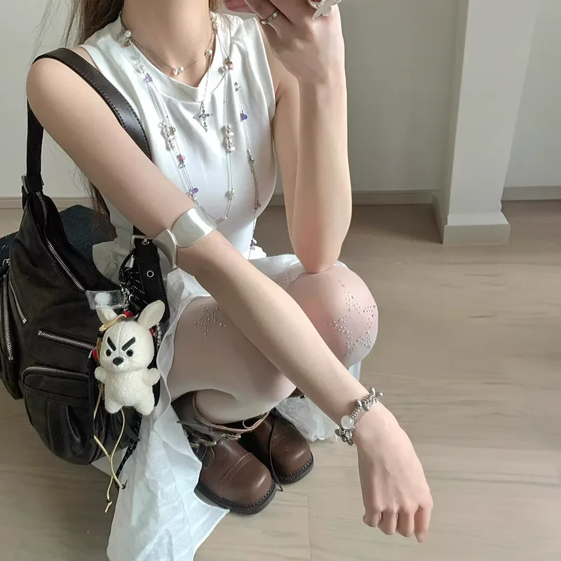 TENNE GIRL Sleeveless Dress Women's White-5