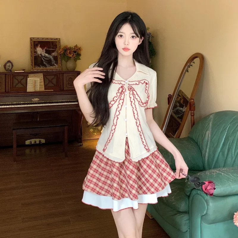 TENNE GIRL Two Piece Skirt Sets Women's-4