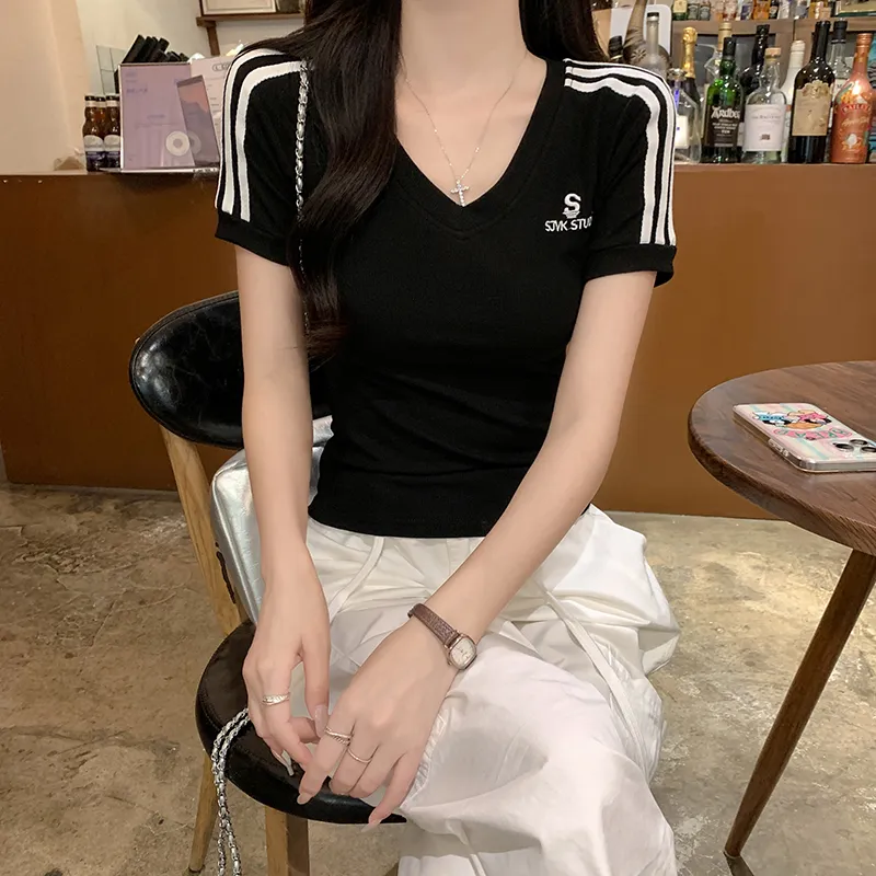 Dear Zhazha Raglan Sleeve T Shirt Women's-4