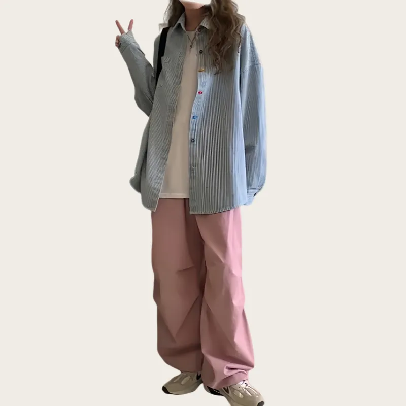 Dear Zhazha Shirt Women's Stripes-3