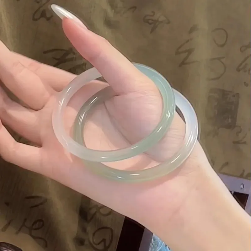 LIU GUI FU JEWELRY Chalcedony Bangles Women's-8