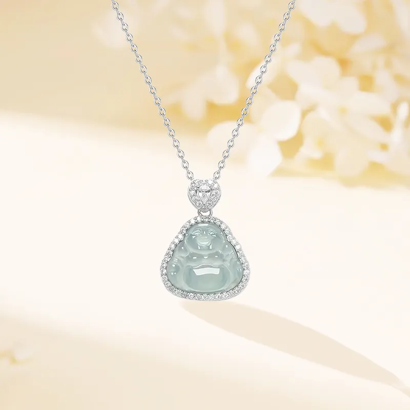 LIU GUI FU JEWELRY Glutinous Jade Jadeite Necklaces Women's-2