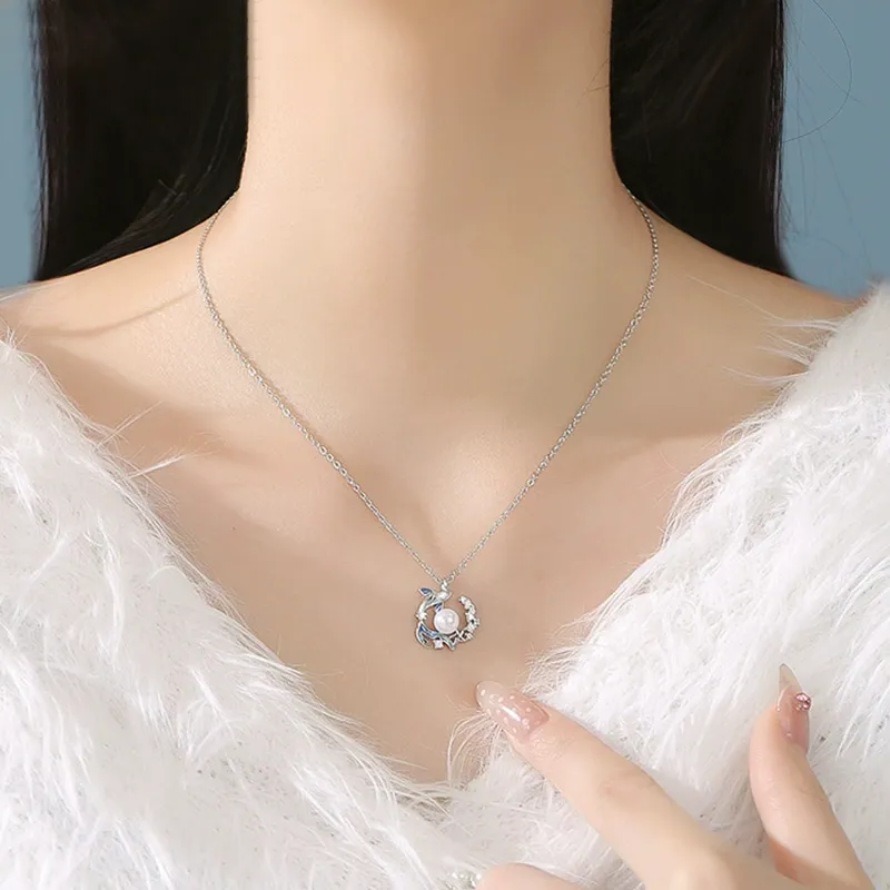 LIU GUI FU JEWELRY 925 Sterling Silver Necklaces Women's-2